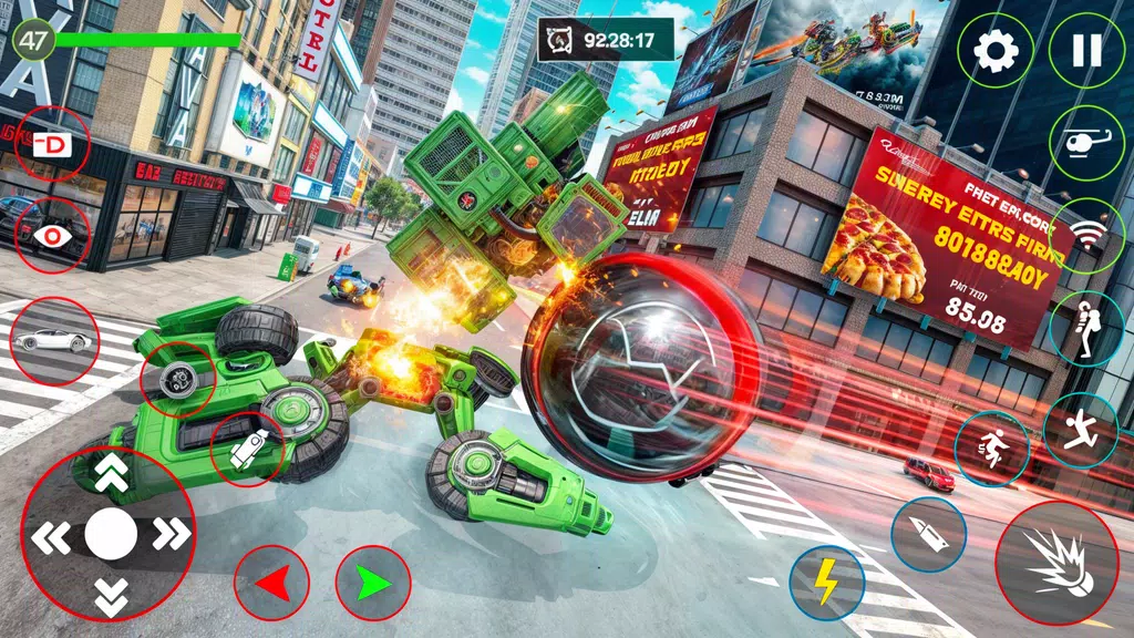 Red Ball Robot Car: Robot Game Screenshot 1