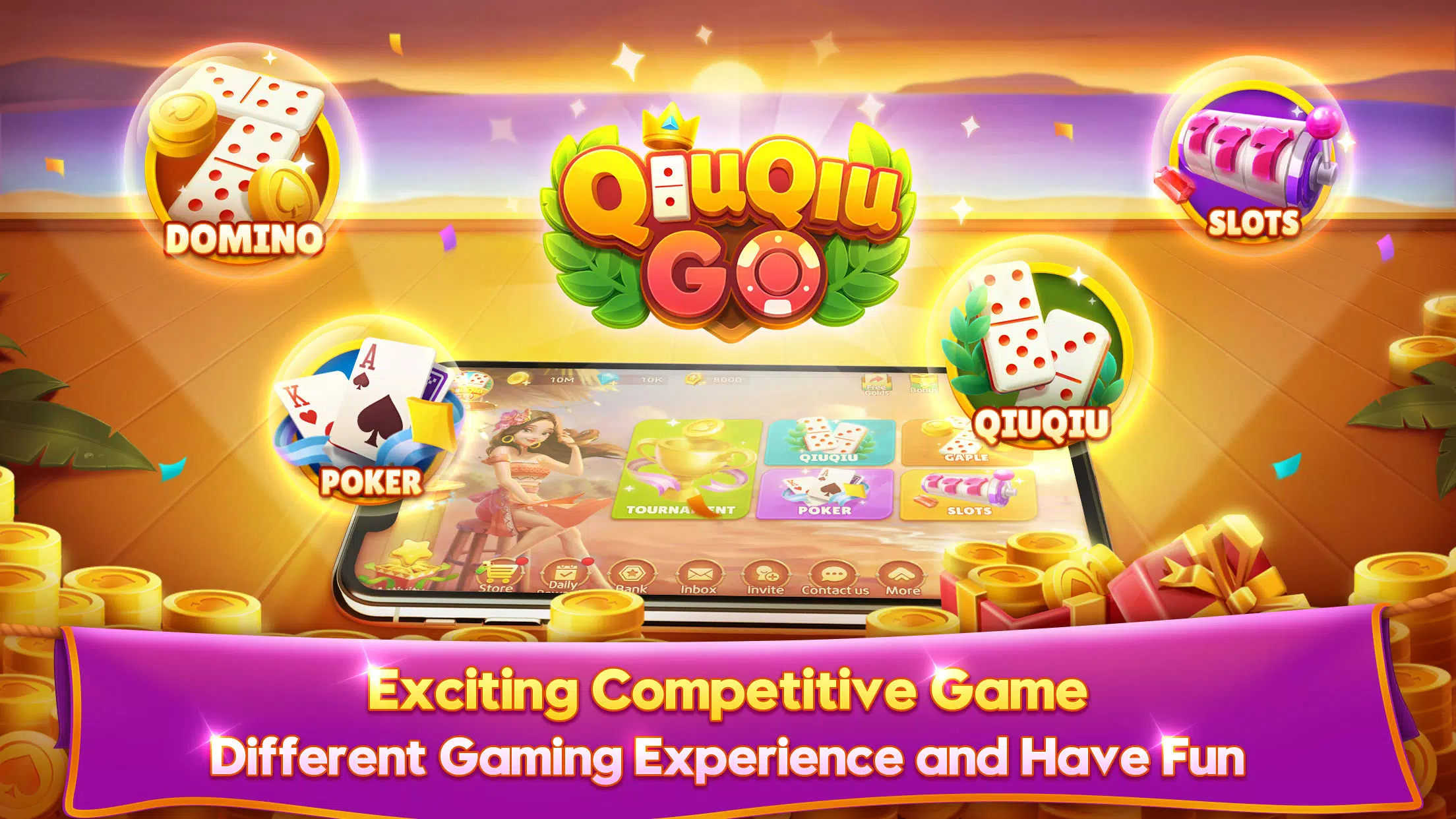 QiuQiu Go Domino Game & Slots  Screenshot 4