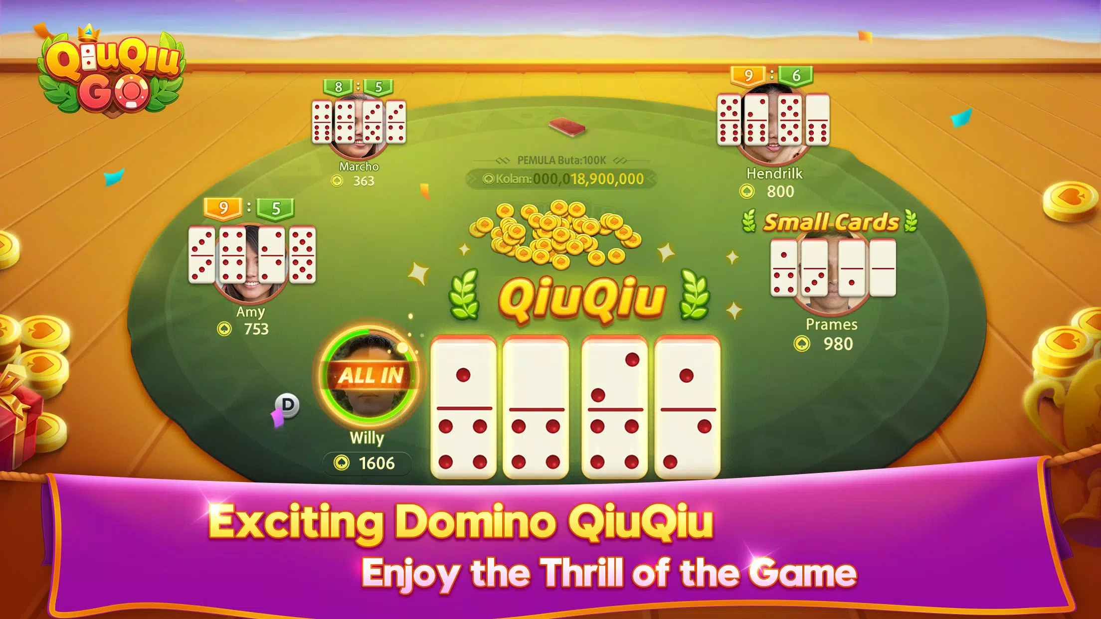 QiuQiu Go Domino Game & Slots  Screenshot 3