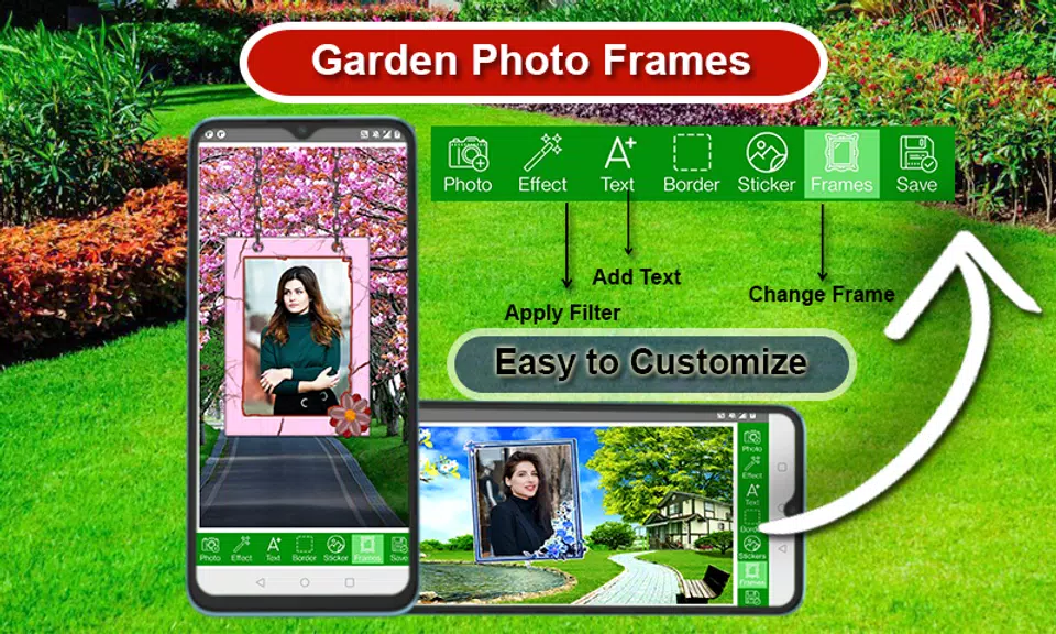 Garden Photo Frames & Editor  Screenshot 4