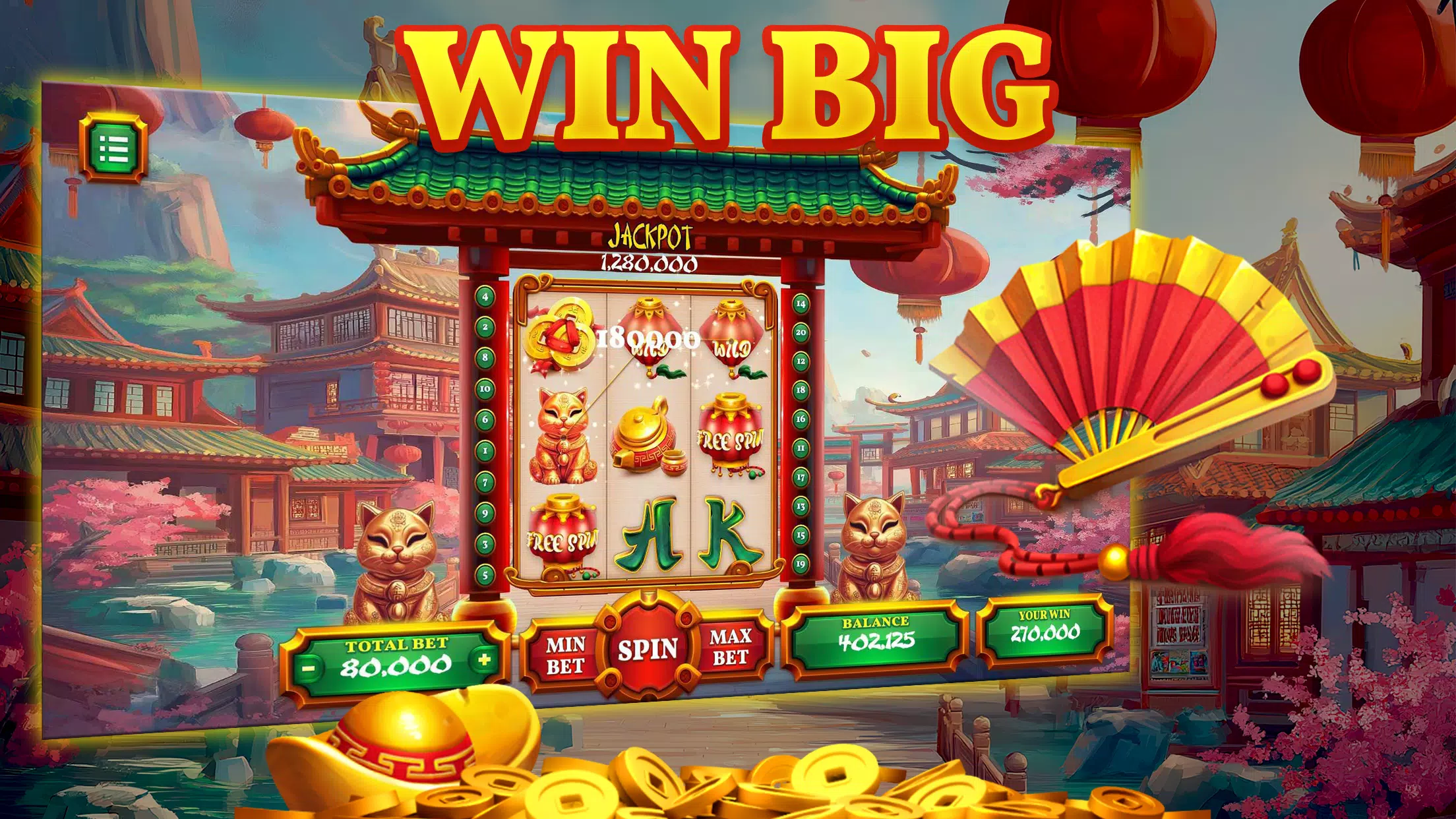 Golden Maneki Slots  Screenshot 2