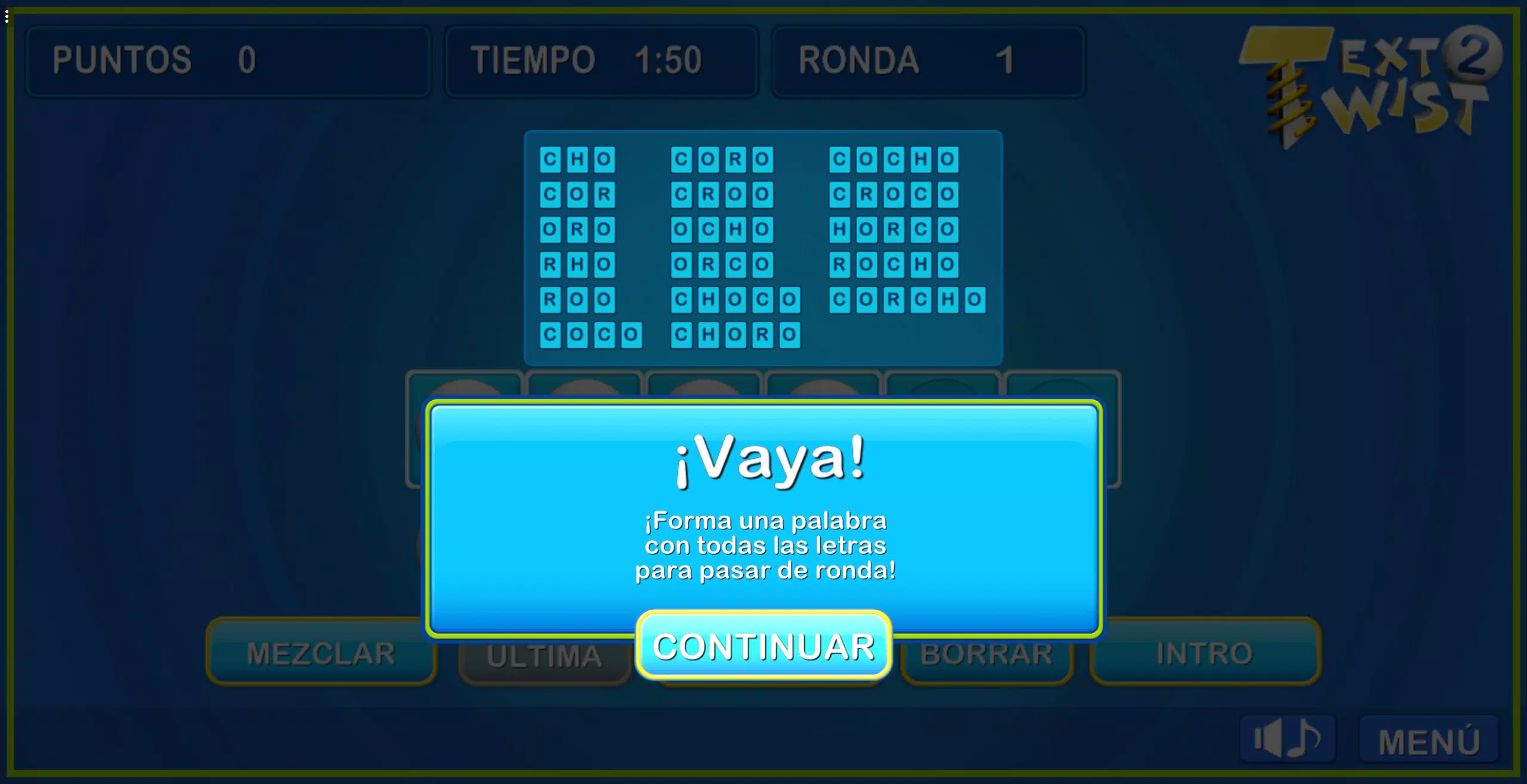 Text Twist Word Tournament 2  Screenshot 1