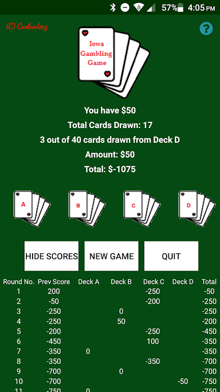 Iowa Gambling Game: Decision M  Screenshot 3