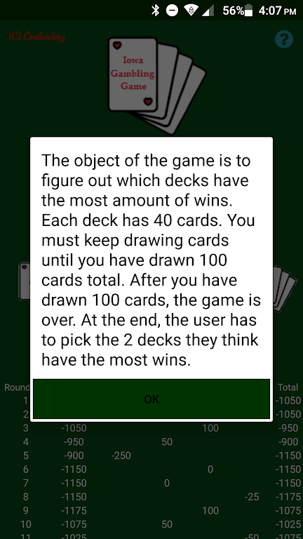 Iowa Gambling Game: Decision M  Screenshot 2