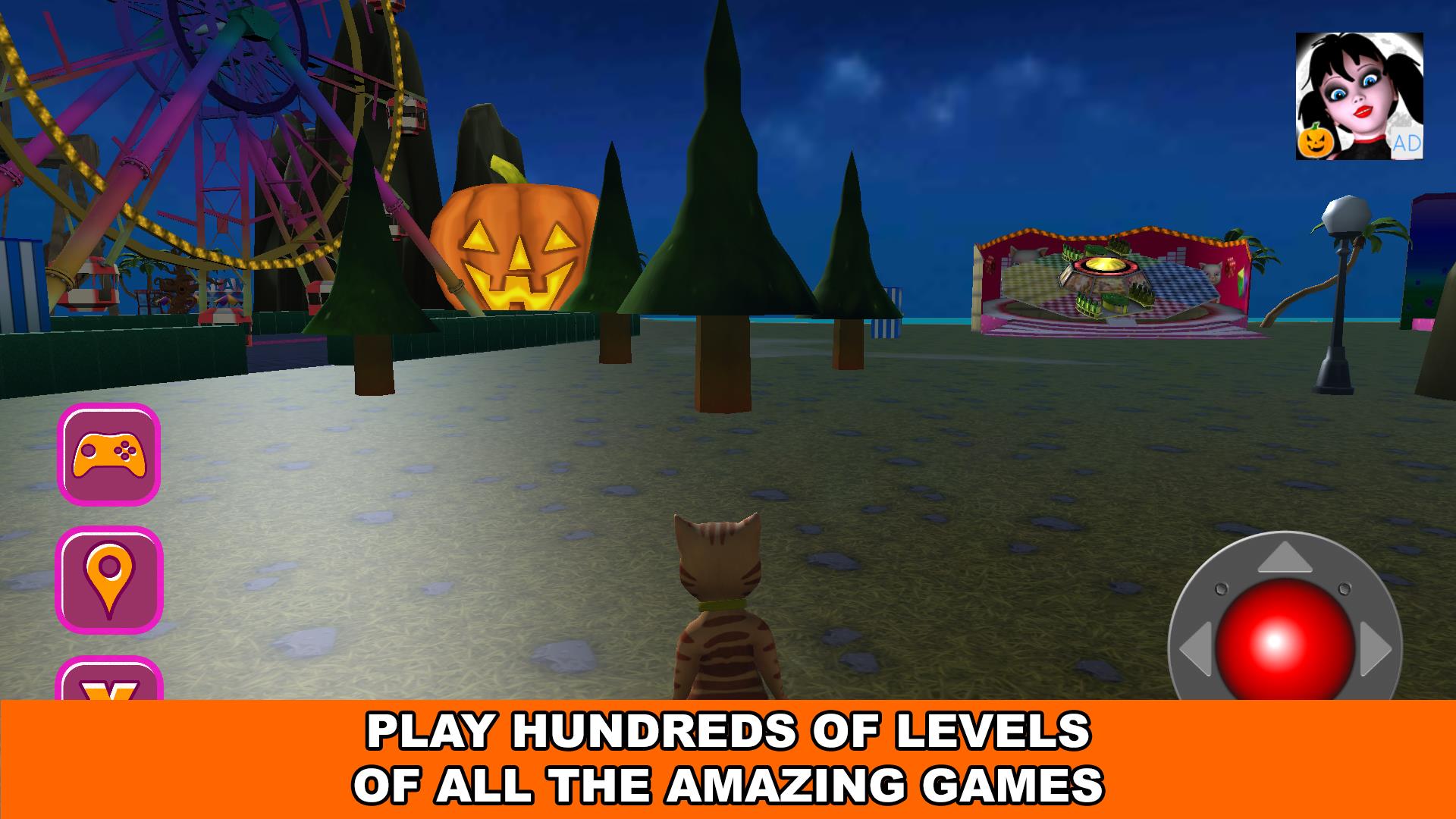 Halloween Cat Theme Park 3D  Screenshot 30