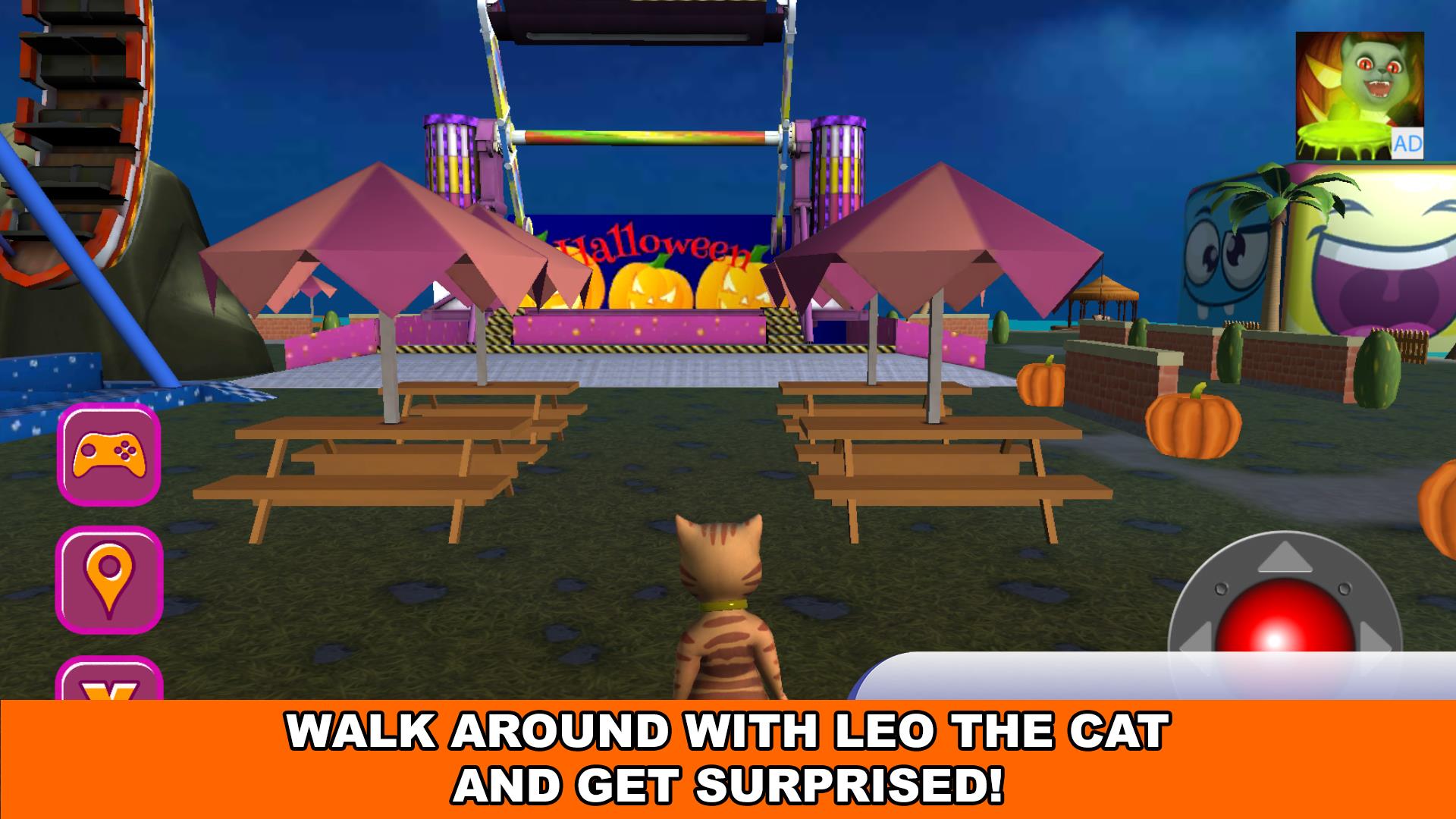 Halloween Cat Theme Park 3D  Screenshot 5