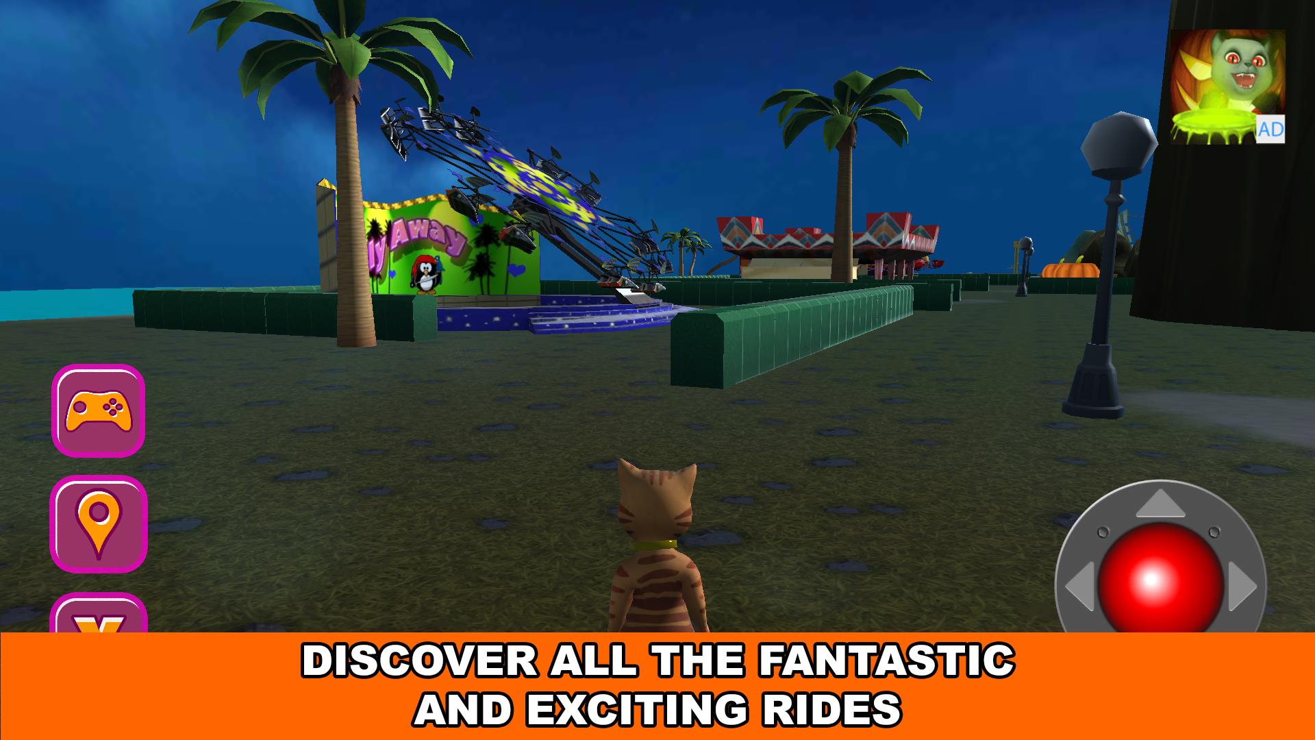 Halloween Cat Theme Park 3D  Screenshot 3