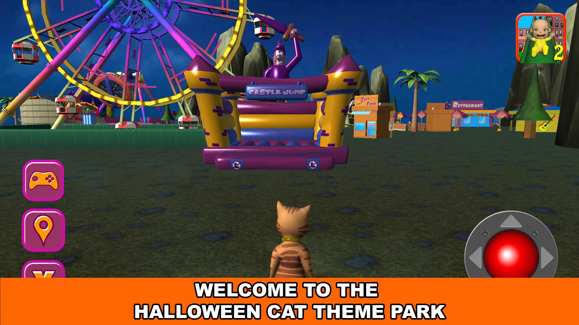 Halloween Cat Theme Park 3D  Screenshot 32