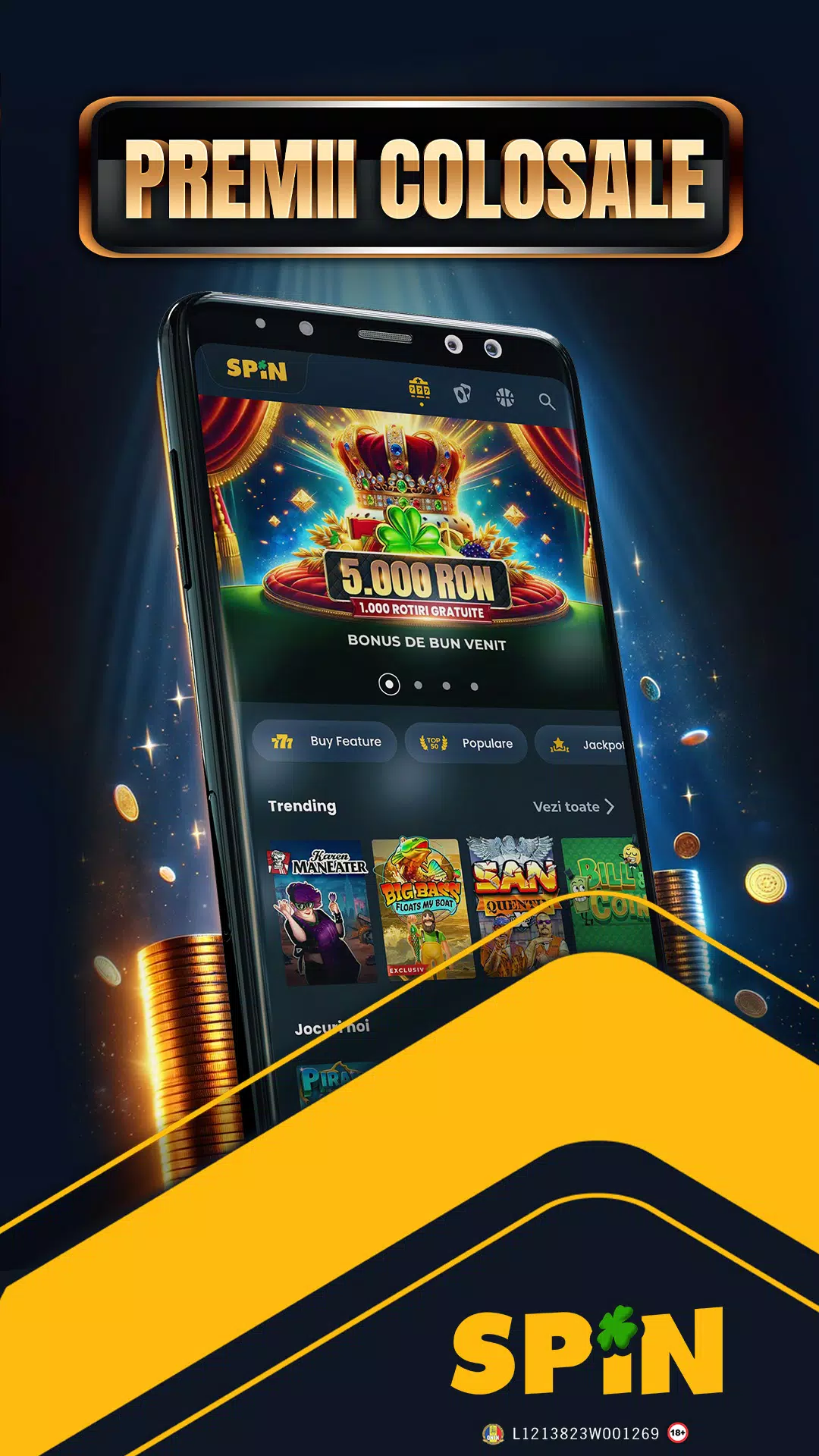 SPIN.ro Online Casino & Sports  Screenshot 2