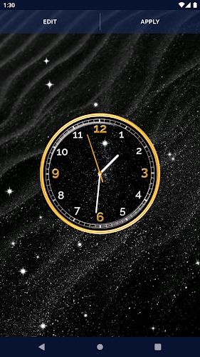 Black HD Clocks Live Wallpaper Screenshot 6