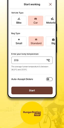 Hungerstation rider  Screenshot 2