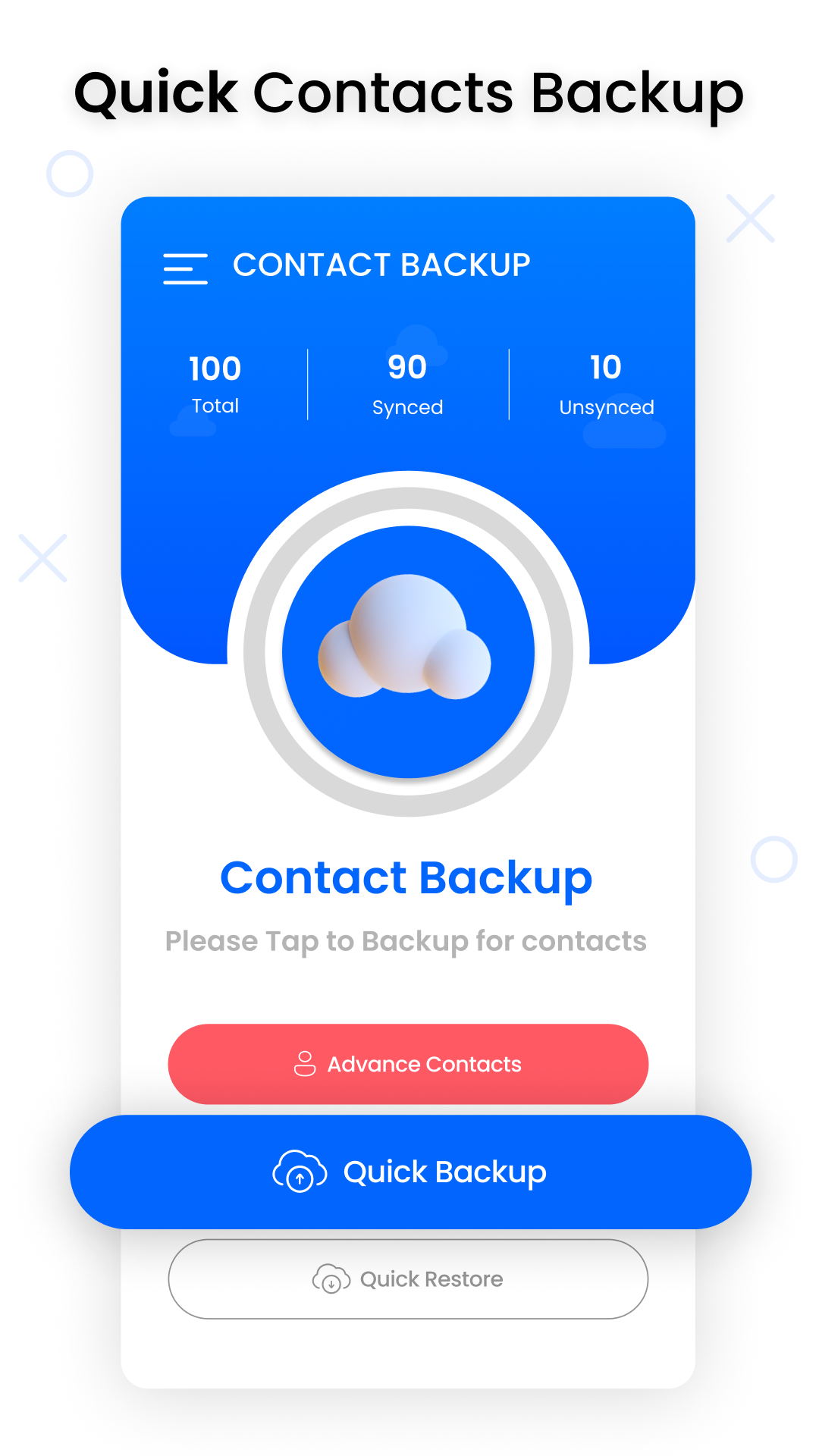 Contacts Backup  Screenshot 2