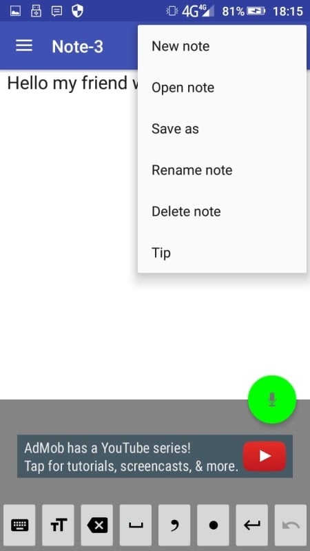 Voice Notebook speech to text  Screenshot 1