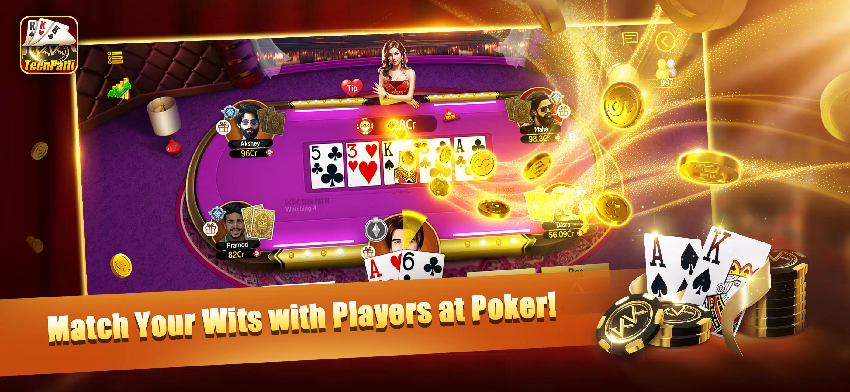 KKTeenPatti Poker, Slots  Screenshot 3