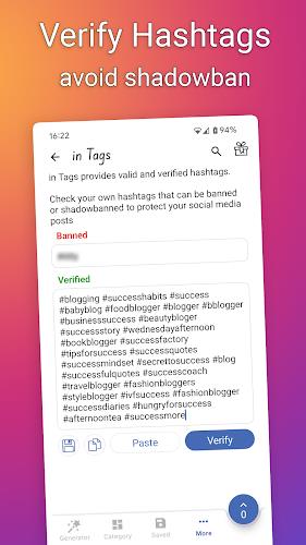 in Tags - AI Hashtag generator  Screenshot 18