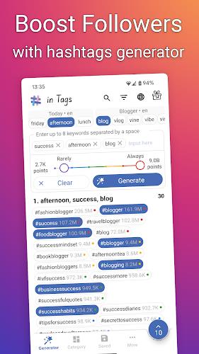 in Tags - AI Hashtag generator  Screenshot 16