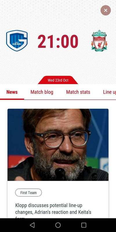 The Official Liverpool FC App  Screenshot 3