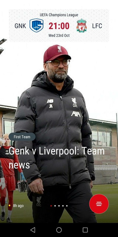 The Official Liverpool FC App  Screenshot 2