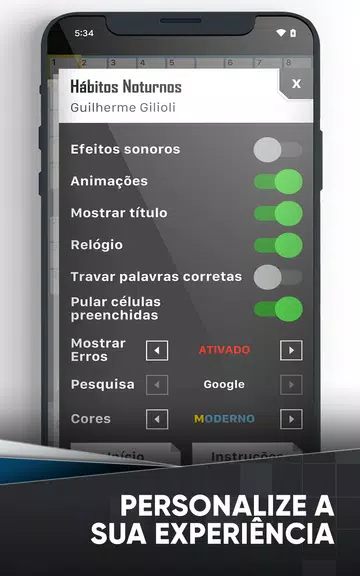 Palavras Cruzadas em Português  Screenshot 3
