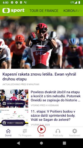 ČT sport  Screenshot 2