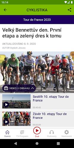 ČT sport  Screenshot 3