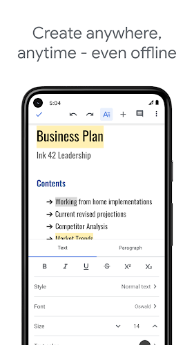 Google Docs  Screenshot 3