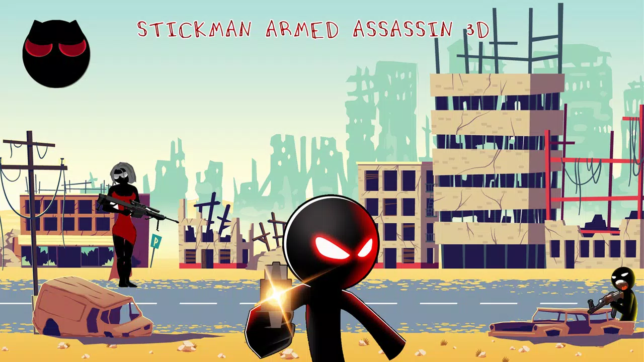 Stickman Armed Assassin 3D  Screenshot 1