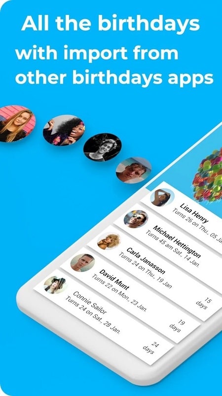 Birthday Calendar & Reminder  Screenshot 4