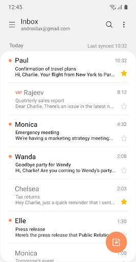 Samsung Email Screenshot 4