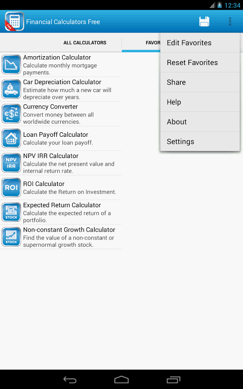 Financial Calculators  Screenshot 4