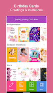 Birthday Greeting Cards Maker  Screenshot 1