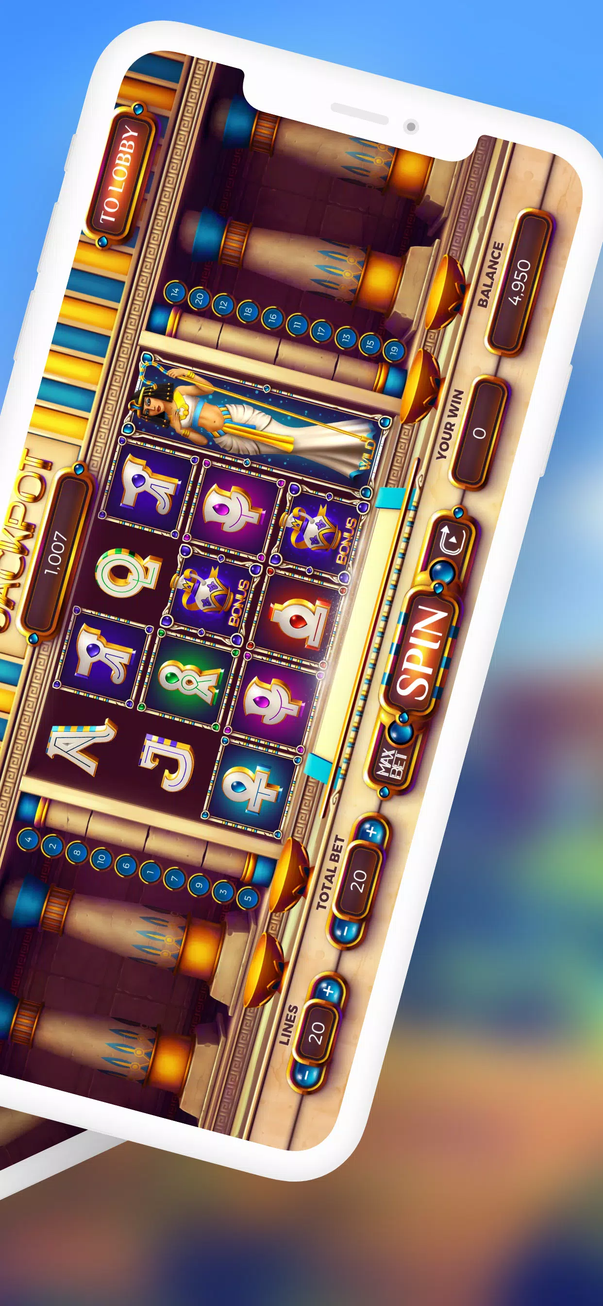 Cleopatra Slots: Casino games  Screenshot 2