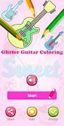 Glitter Guitar Coloring  Screenshot 9