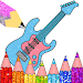 Glitter Guitar Coloring APK