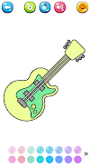 Glitter Guitar Coloring  Screenshot 7