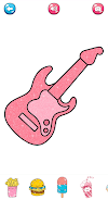 Glitter Guitar Coloring  Screenshot 8
