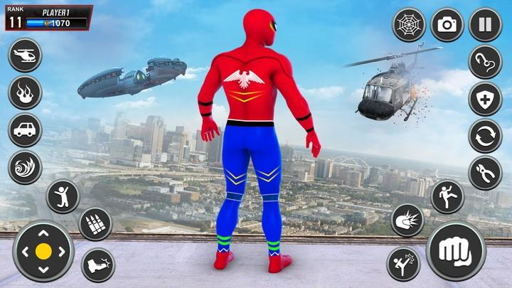 Super Rope: Flying Hero Game  Screenshot 1