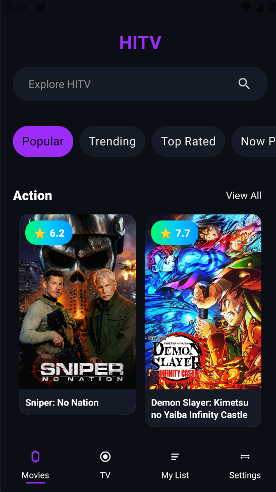 HITV Movies & Series Guide  Screenshot 1