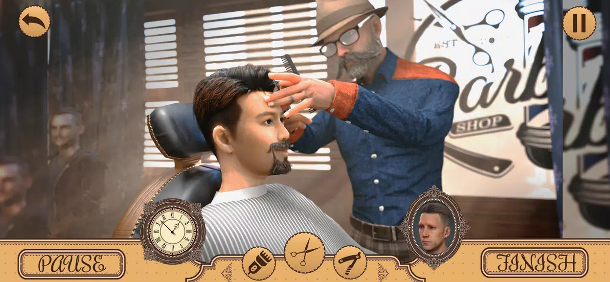 Hair Chop 3d-Barber Shop Games  Screenshot 2