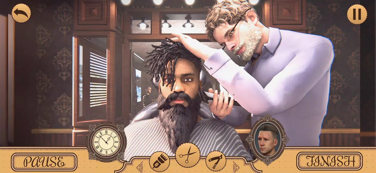 Hair Chop 3d-Barber Shop Games  Screenshot 4