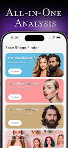 Face Shape Finder - AI Beauty  Screenshot 1