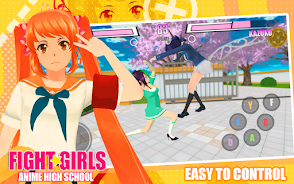 Fight Girls Anime High School  Screenshot 2