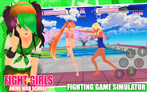 Fight Girls Anime High School  Screenshot 1
