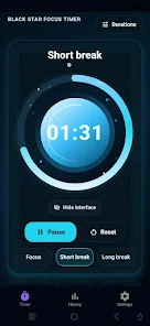 Black Star Focus Timer  Screenshot 4