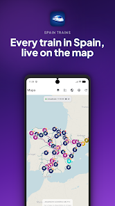Spain Trains Live Map & Travel  Screenshot 1