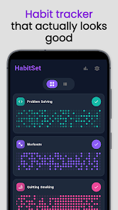 Habit Tracker - HabitSet  Screenshot 1