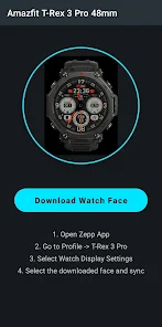 T-Rex 3 Pro 48mm Watch Faces  Screenshot 4