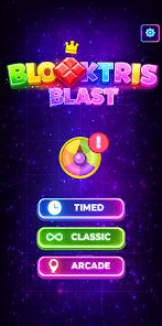 Blocktris Blast: Neon Puzzle  Screenshot 1