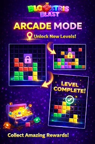 Blocktris Blast: Neon Puzzle  Screenshot 4
