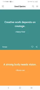Seed Quotes Screenshot 2